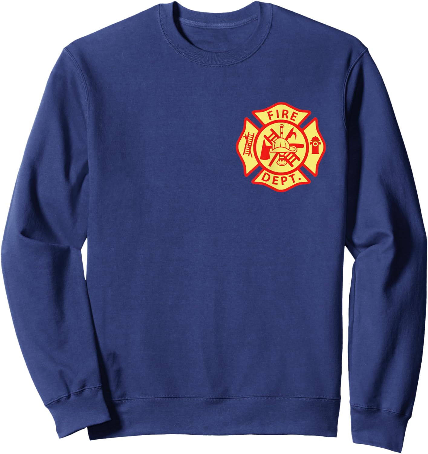 Fire Department Logo Uniform Fireman Symbol Firefighter Gear Sweatshirt - Sweatshirt | Navy