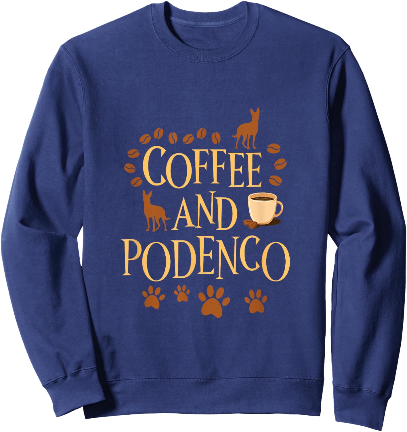 Coffee and Podenco Women Kids Sweatshirt - Sweatshirt | Navy
