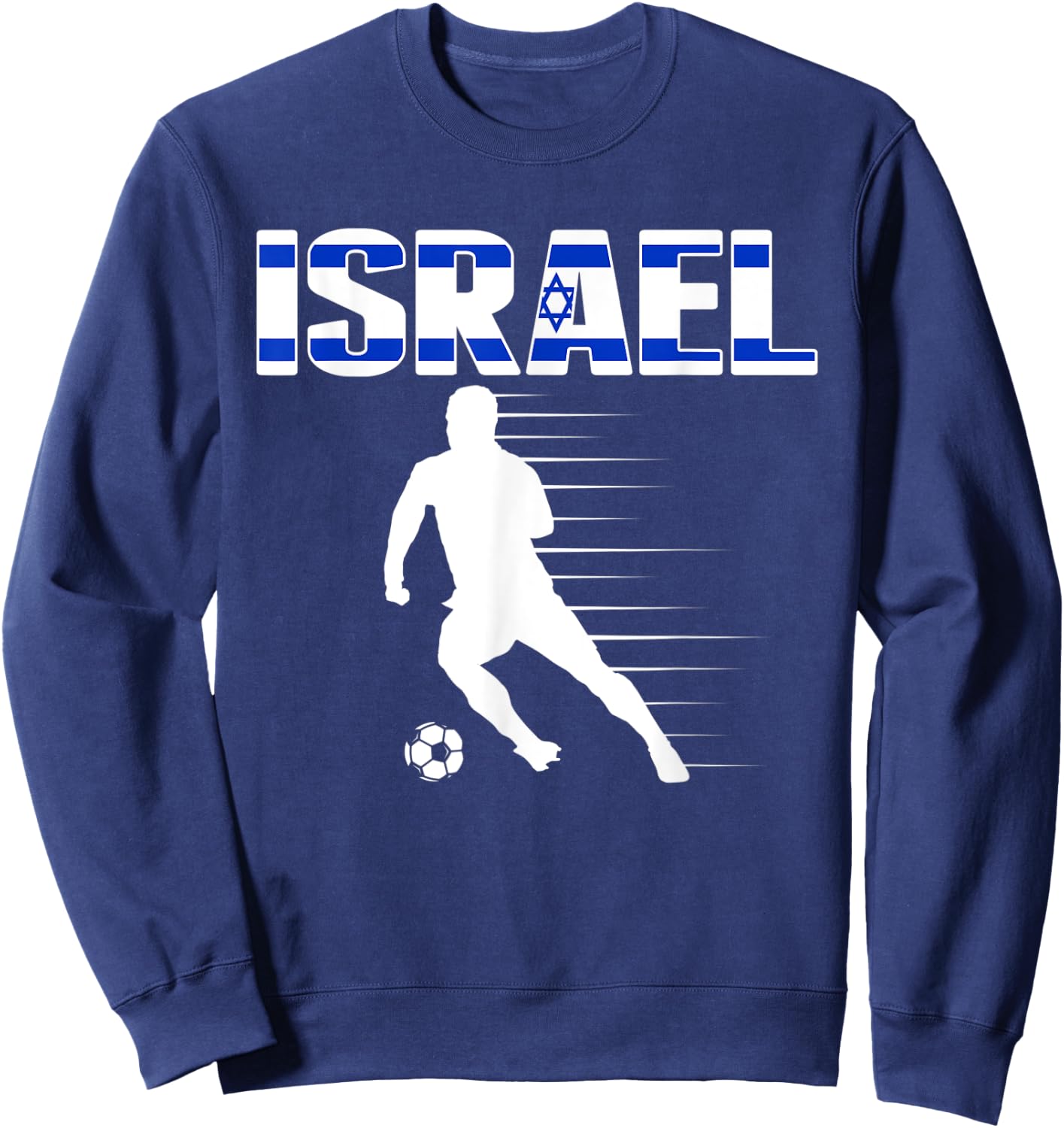 Israel Soccer Lovers Jersey - Support Israeli Football Team Sweatshirt - Sweatshirt | Navy