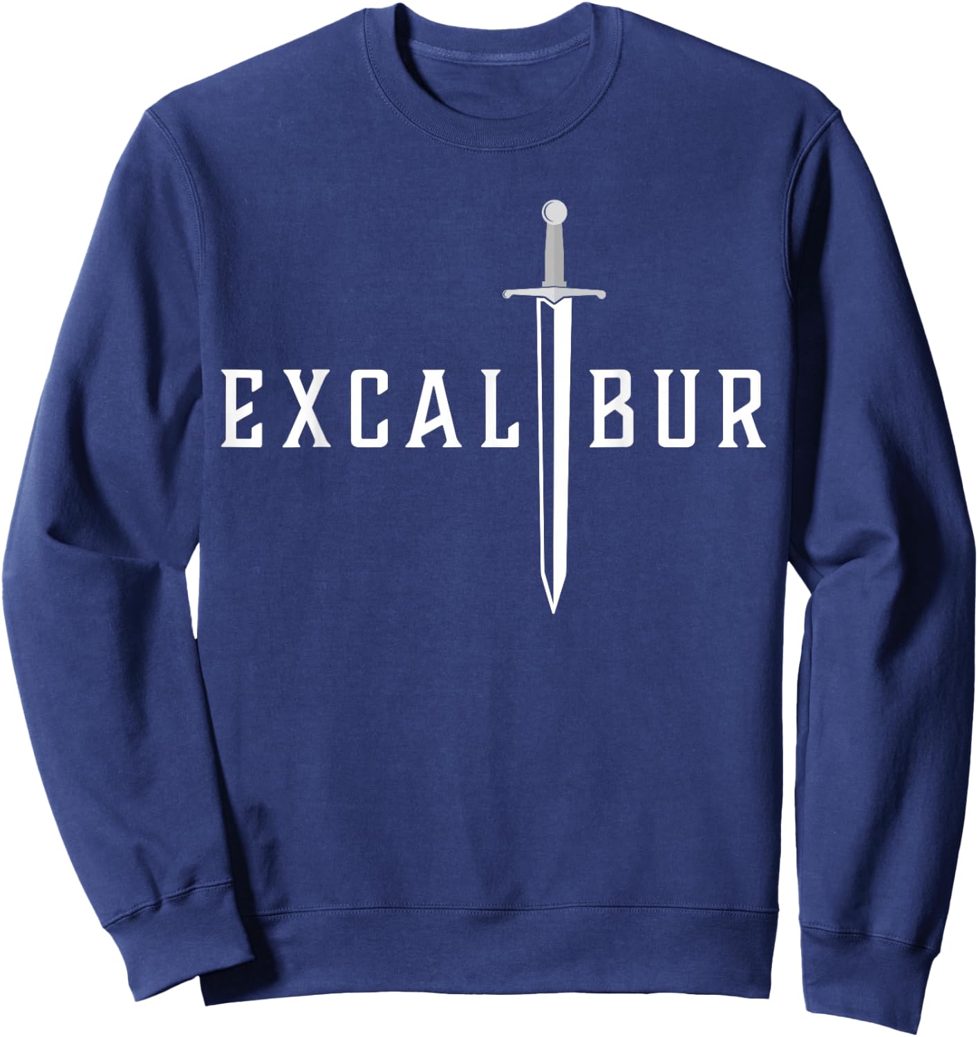 Excalibur The Legendary Sword in the Stone of King Arthur Sweatshirt - Sweatshirt | Navy