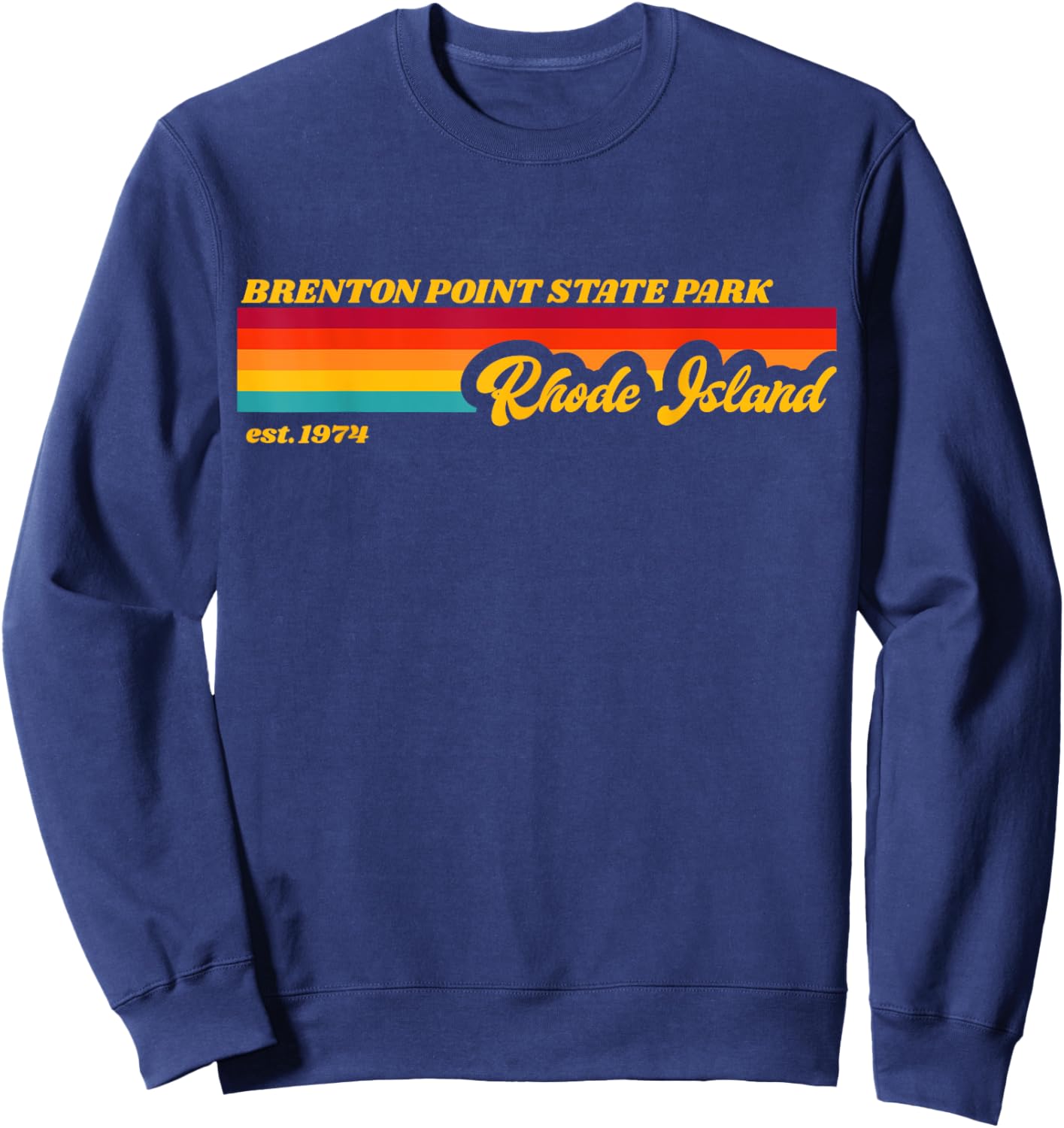 Rhode Island BRENTON POINT State Park Sweatshirt - Sweatshirt | Navy