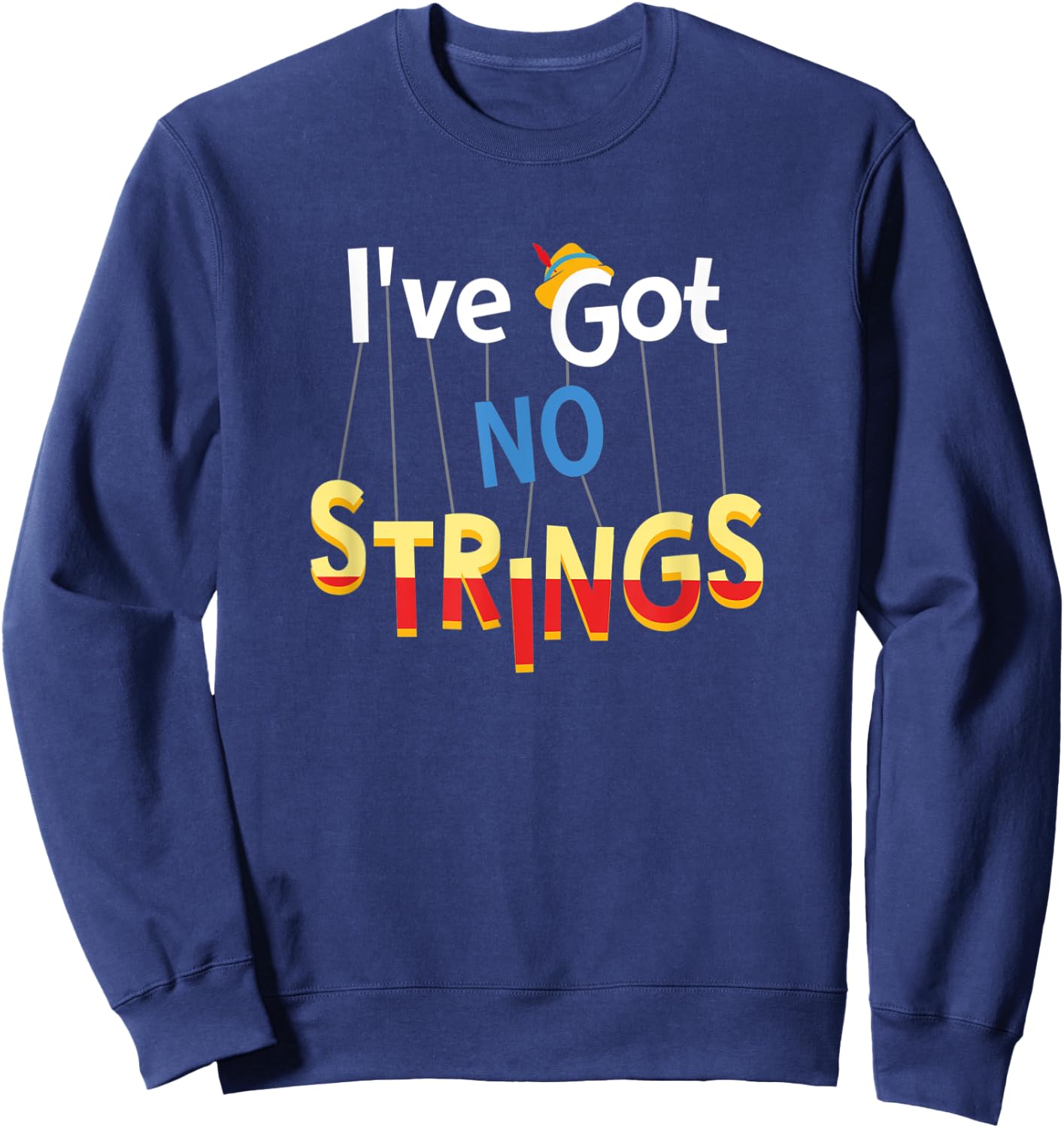 I've Got No Strings Sweatshirt - Sweatshirt | Navy