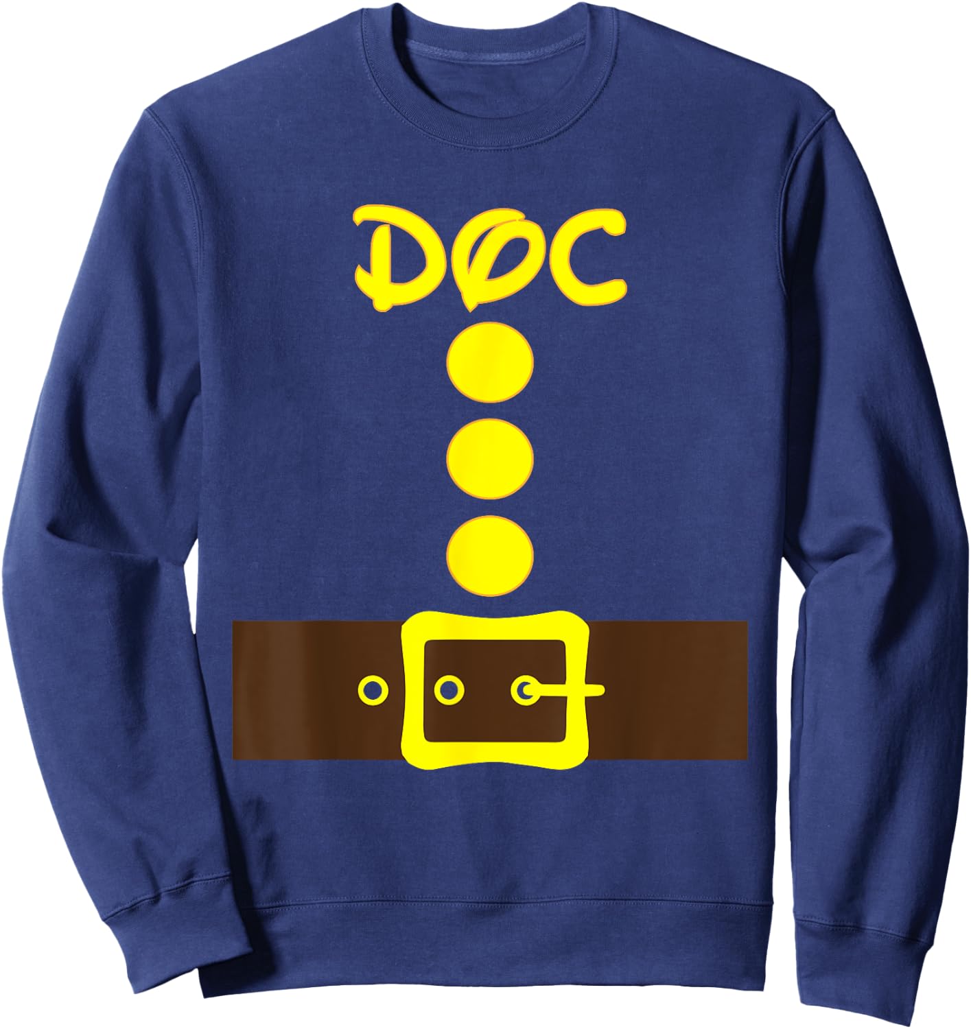 Dwarf Easy Halloween Costume Men Women Kids Matching Color Sweatshirt - Sweatshirt | Navy