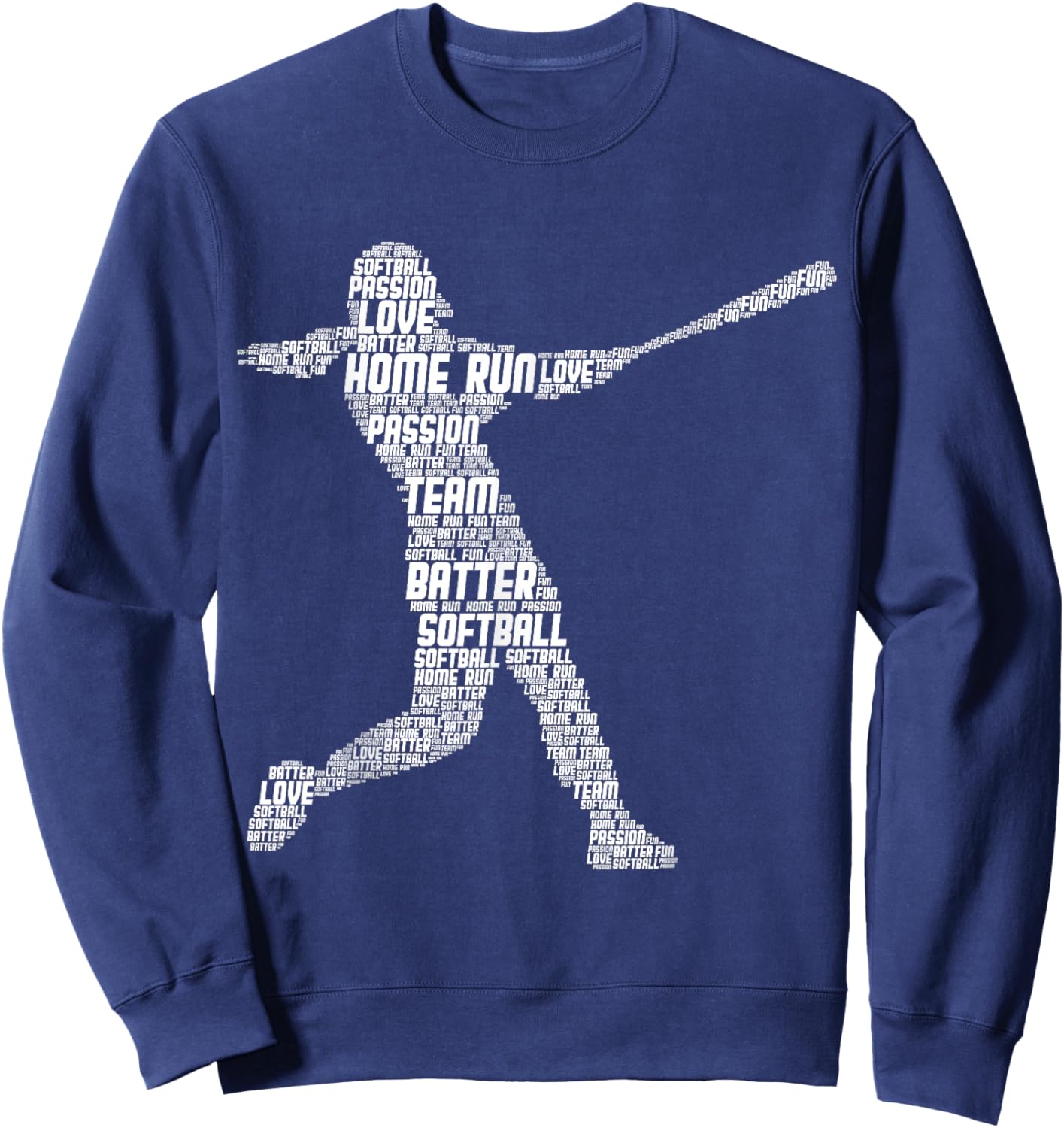 Softball Girl Kids Sweatshirt - Sweatshirt | Navy