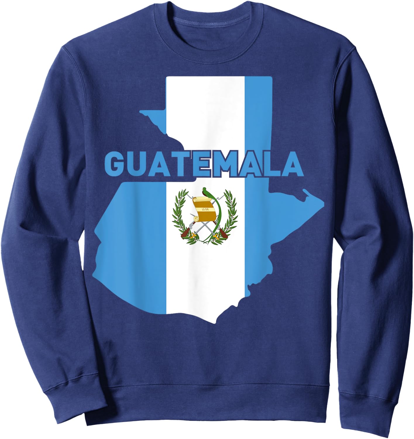 Proud Family and Patriotic Flag of Country Guatemala Sweatshirt - Sweatshirt | Navy