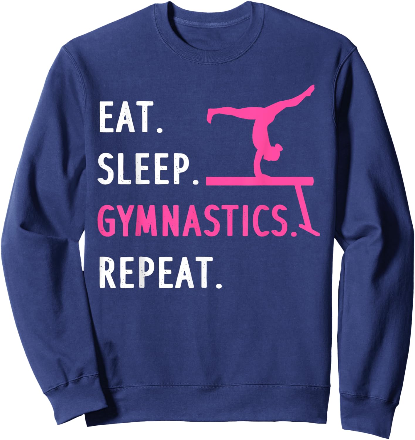 Funny Gymnastics Girls Gymnast Handstand Tumbling Sweatshirt - Sweatshirt | Navy