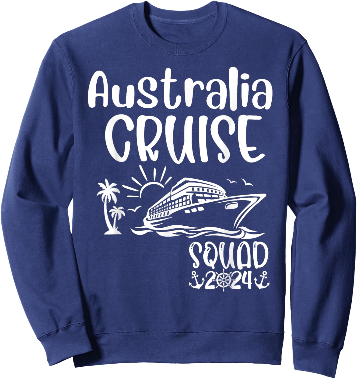 Australia Cruise Squad 2024 Australia Holiday Family Matchin Sweatshirt - Sweatshirt | Navy