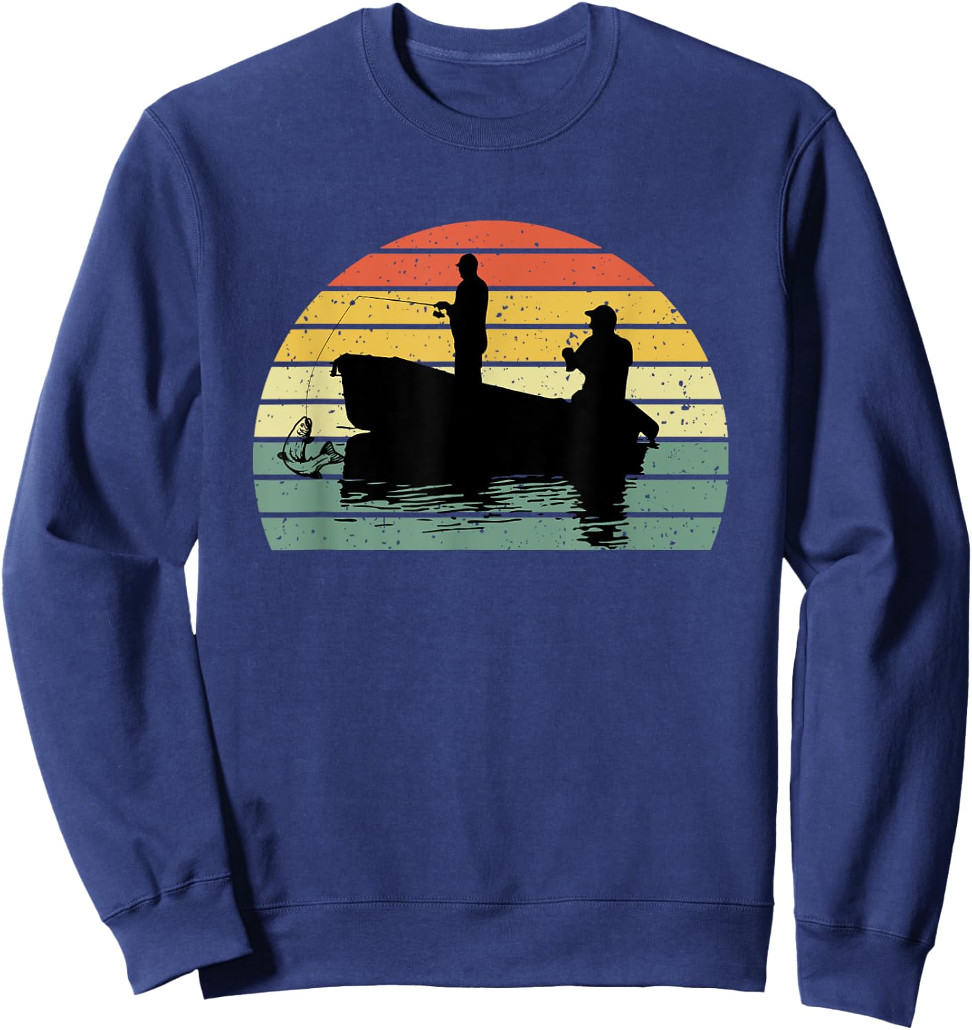 Father And Son Matching Fishing Partners Outdoor Camping Sweatshirt - Sweatshirt | Navy