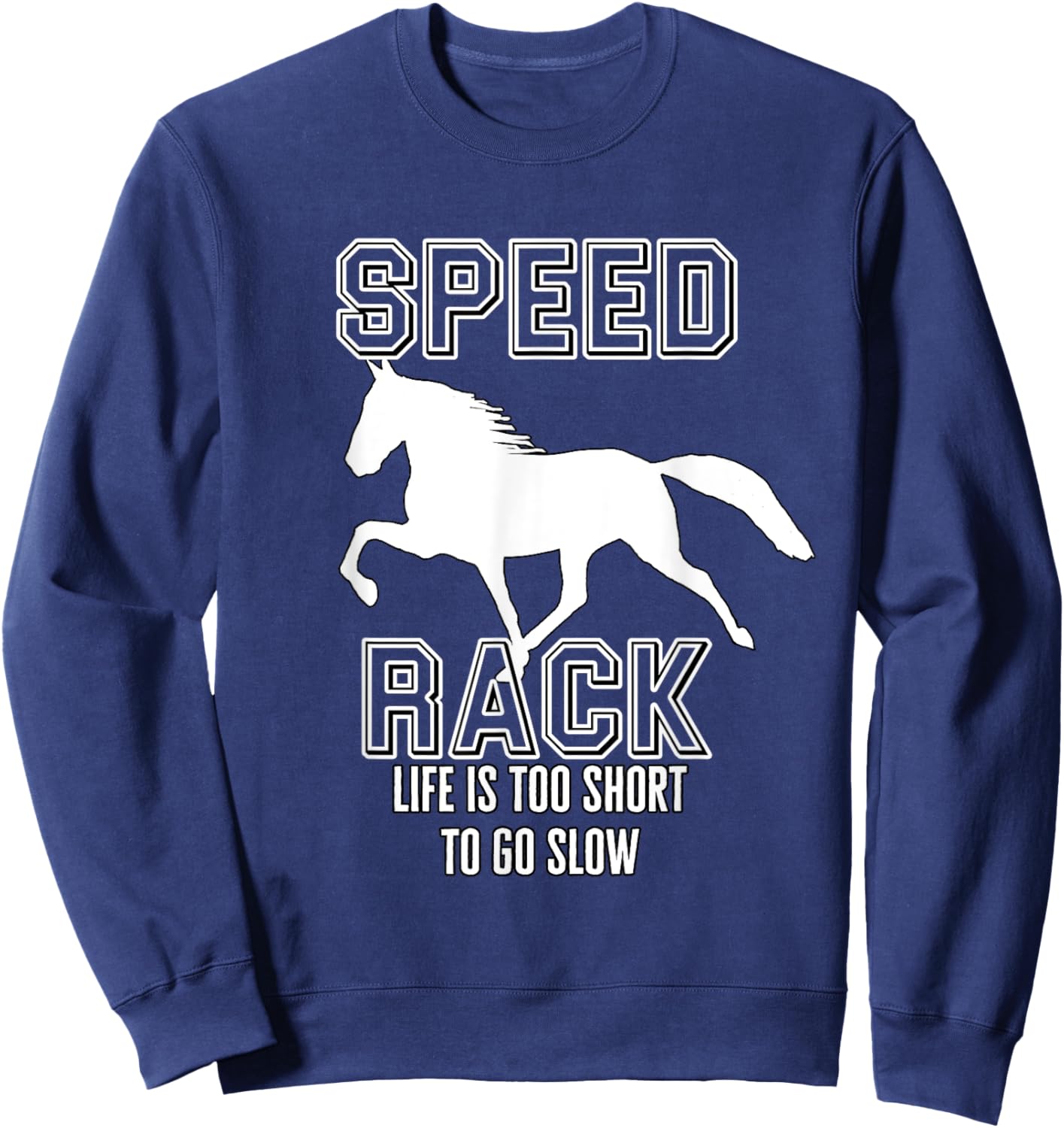 Funny Racking Horse Tennessee Walking Horse Gaited Sweatshirt - Sweatshirt | Navy