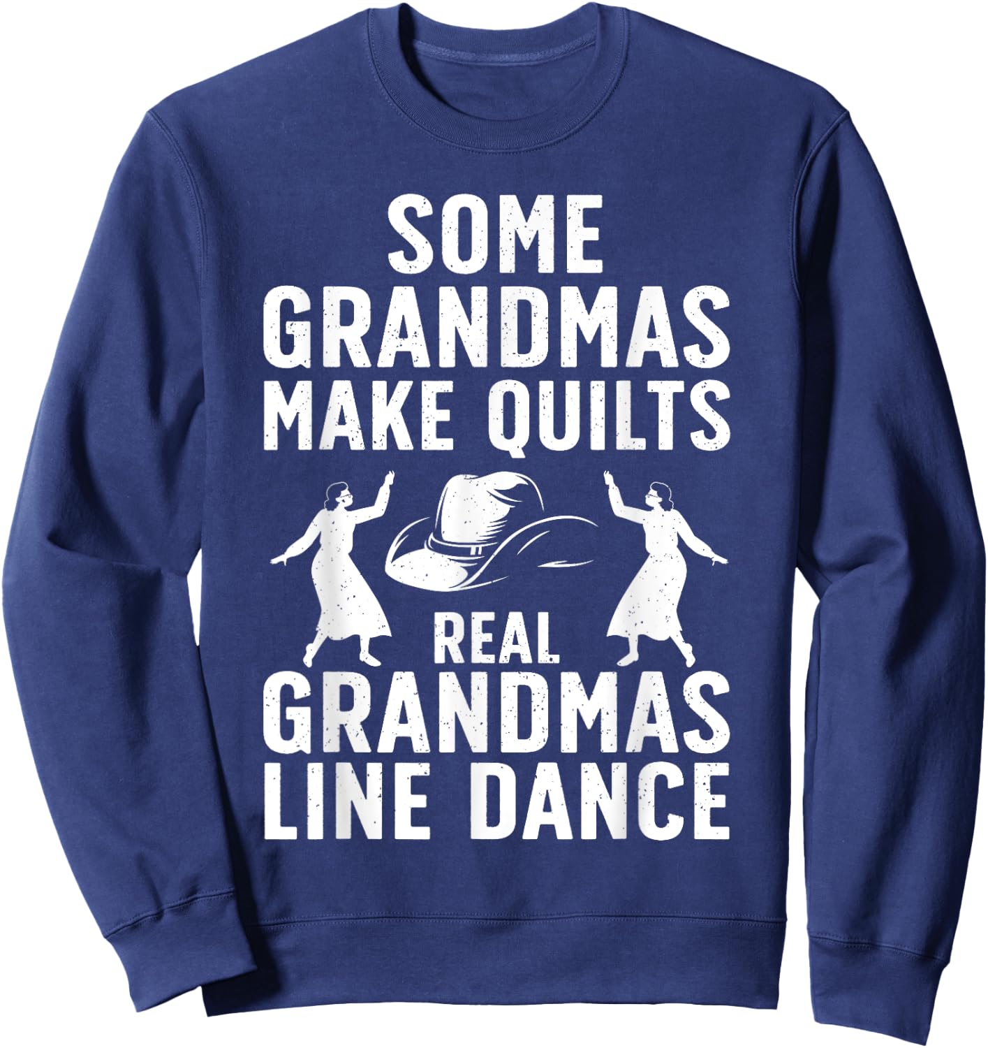 Cool Line Dancing Art Grandma Line Dancer Dancing Sweatshirt - Sweatshirt | Navy