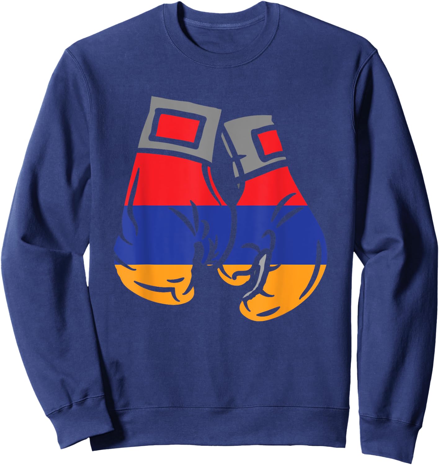 Boxing Glove With The Flag Of Armenia Sweatshirt - Sweatshirt | Navy