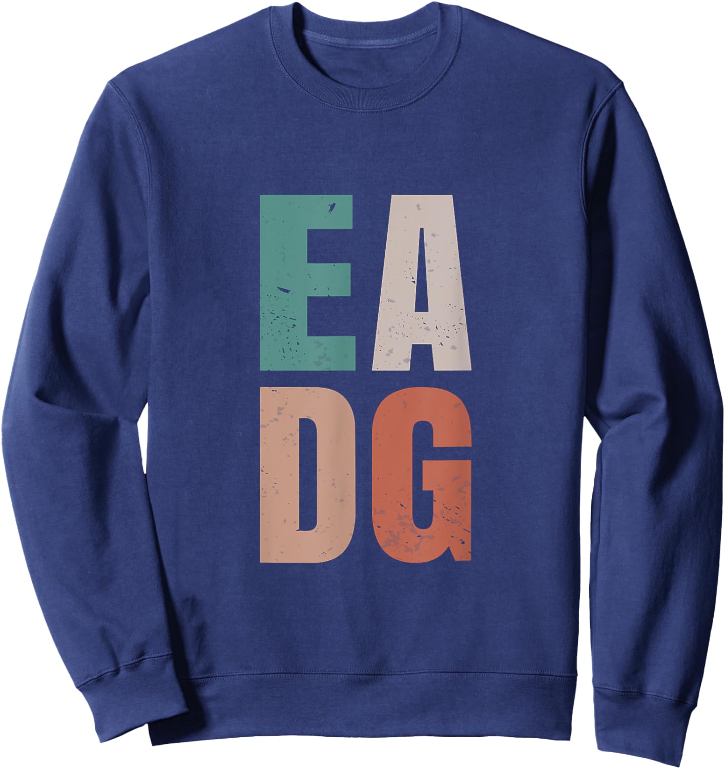 Vintage EADG Electric Bass Guitar EADG Tuning Sweatshirt - Sweatshirt | Navy