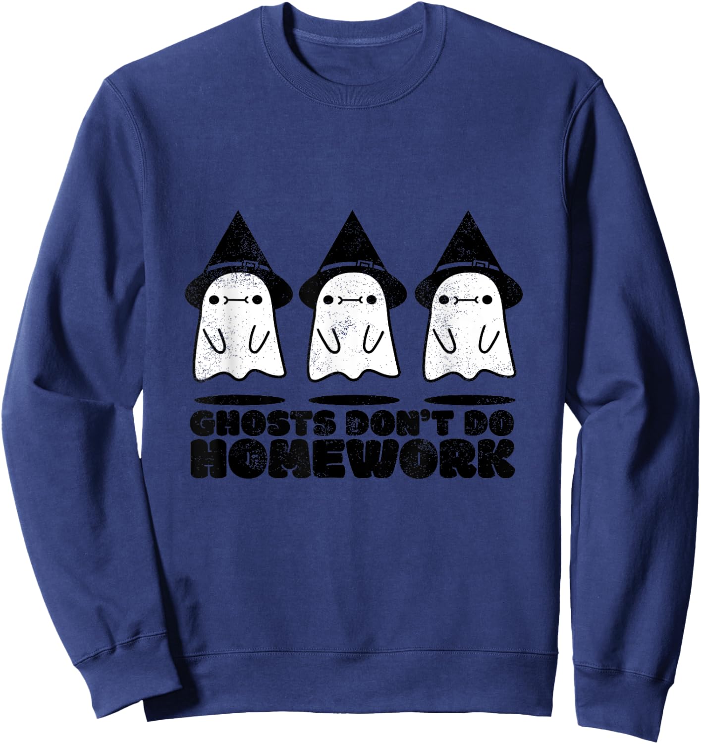 Halloween - Ghost Don't Do Homework Sweatshirt - Sweatshirt | Navy