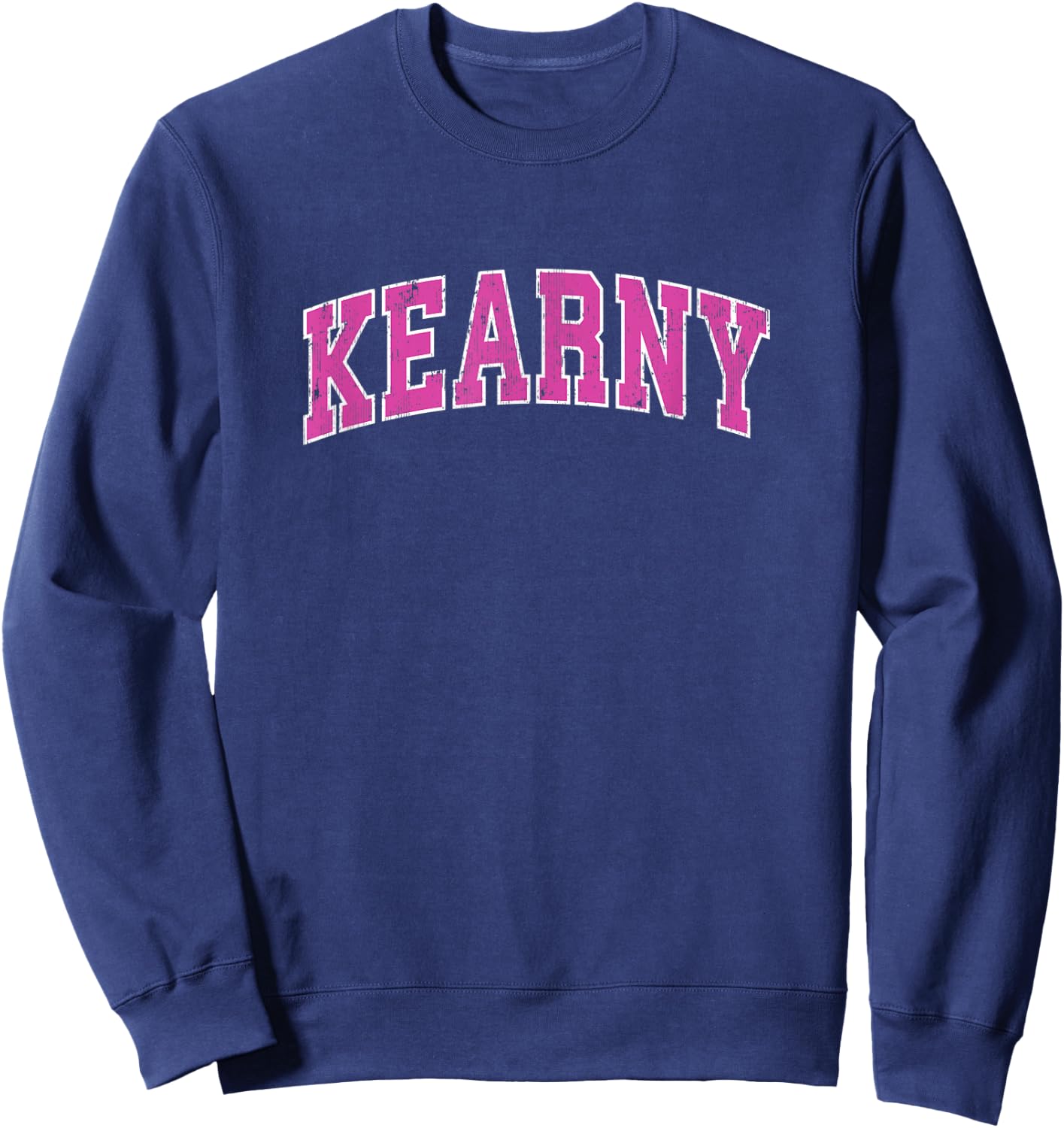Kearny New Jersey NJ Vintage Sports Design Pink Design Sweatshirt - Sweatshirt | Navy