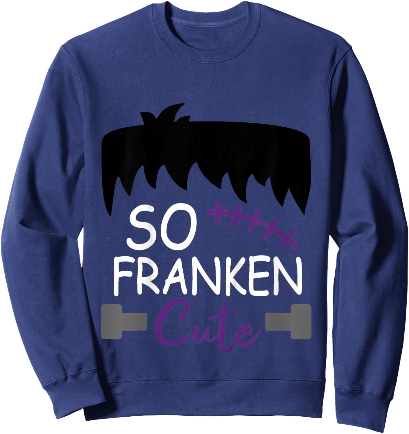 Kids So Franken Cute Toddler Boy Halloween Costume Scary Funny Sweatshirt - Sweatshirt | Navy