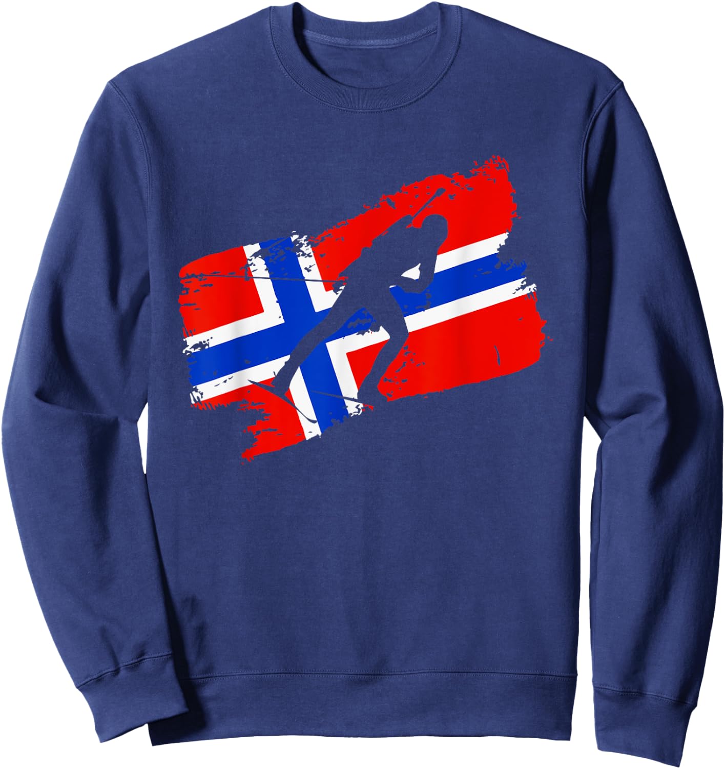 Biathlon Norway Flag Norweigan Cross Country Skiing Shooting Sweatshirt - Sweatshirt | Navy