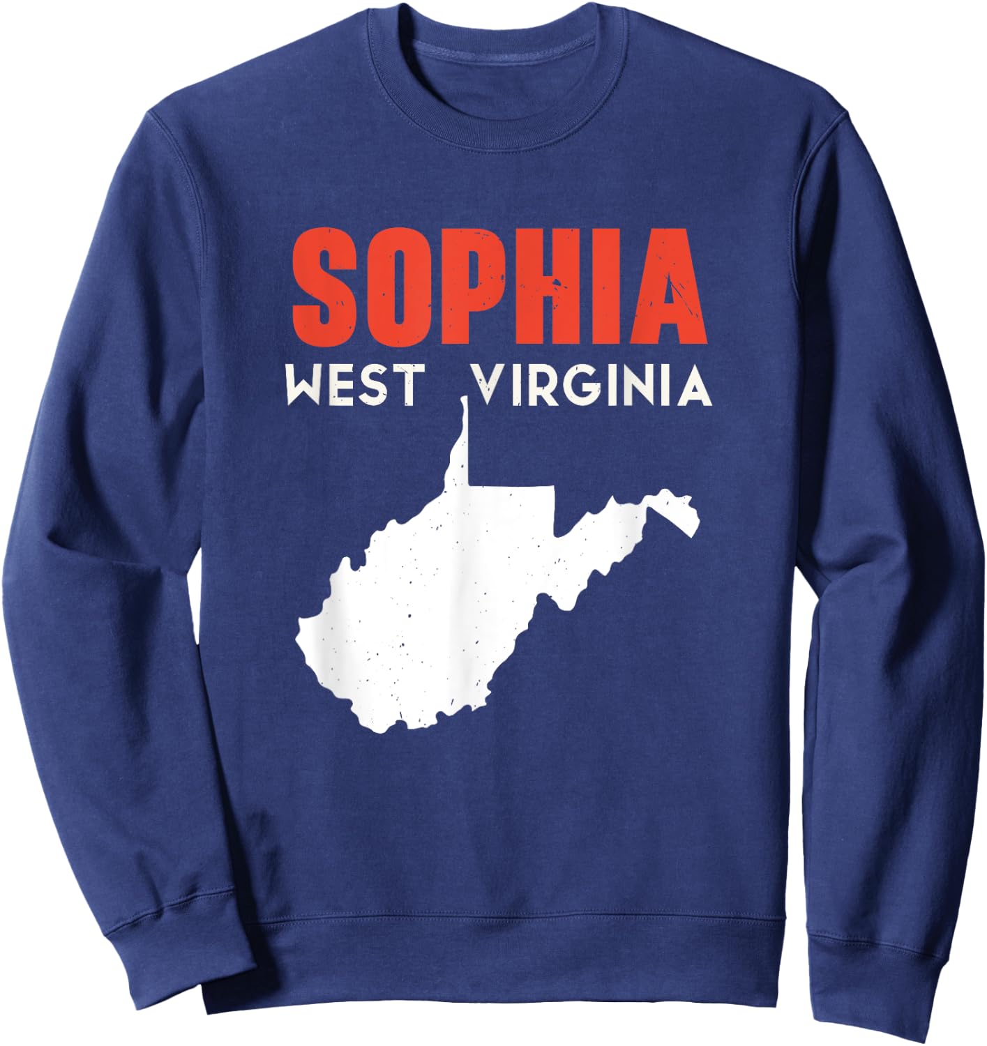 Sophia West Virginia USA State America Travel Sweatshirt - Sweatshirt | Navy