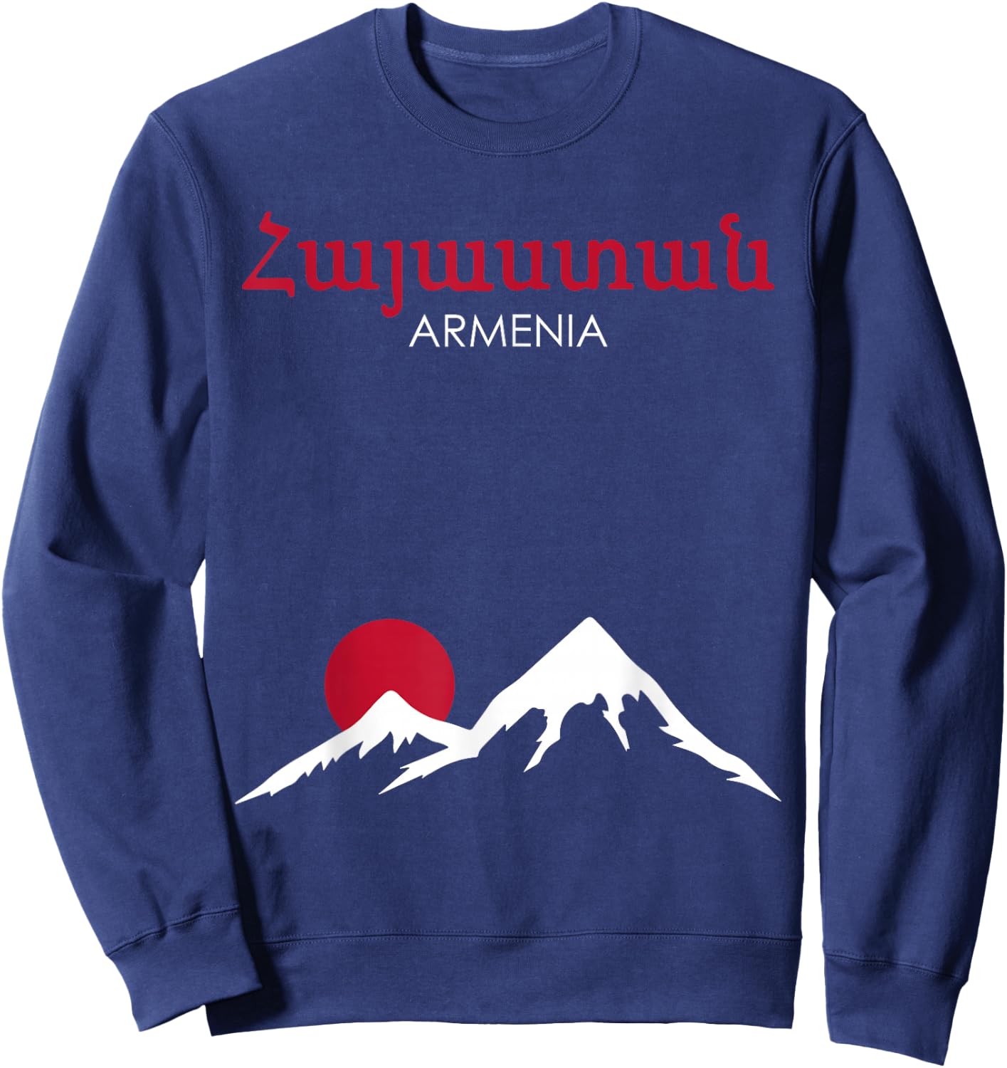 Armenia Hayastan Armenia Ararat Sweatshirt - Sweatshirt | Navy