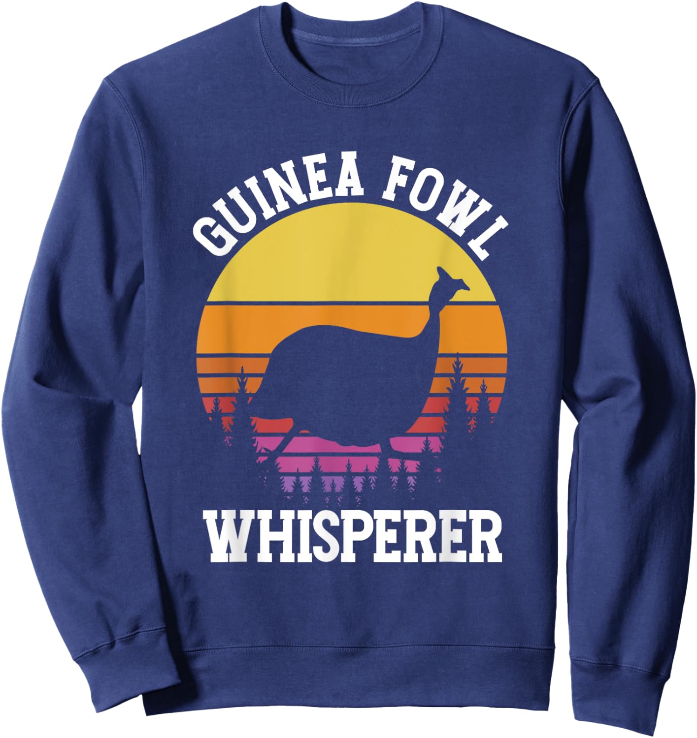 Guinea Fowl Whisperer | Birdwatching | Birds Lover Sweatshirt - Sweatshirt | Navy