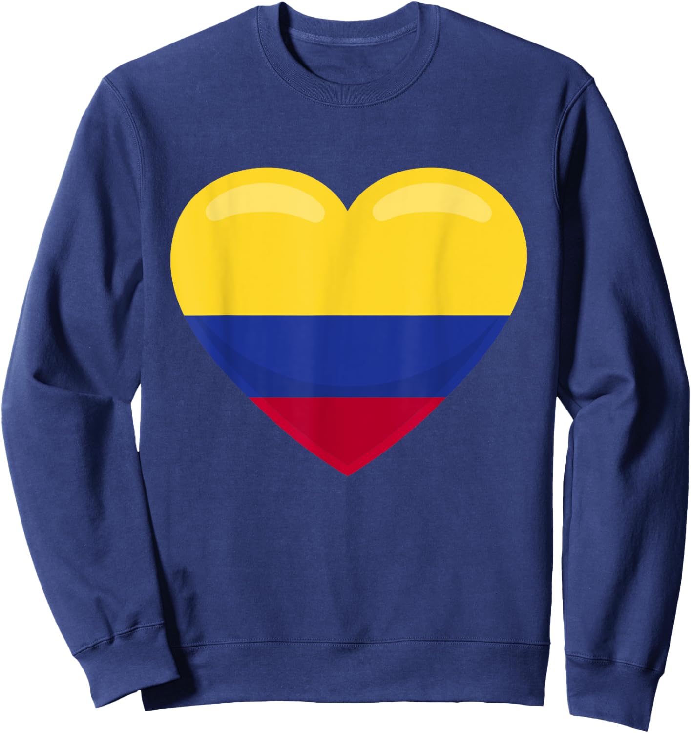 Love for Columbia - Flag Heart Sweatshirt - Sweatshirt | Navy