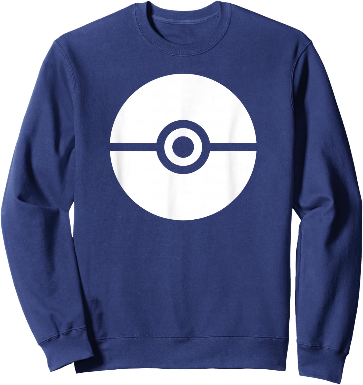 Pokémon Simple White Pokéball Logo Sweatshirt - Sweatshirt | Navy