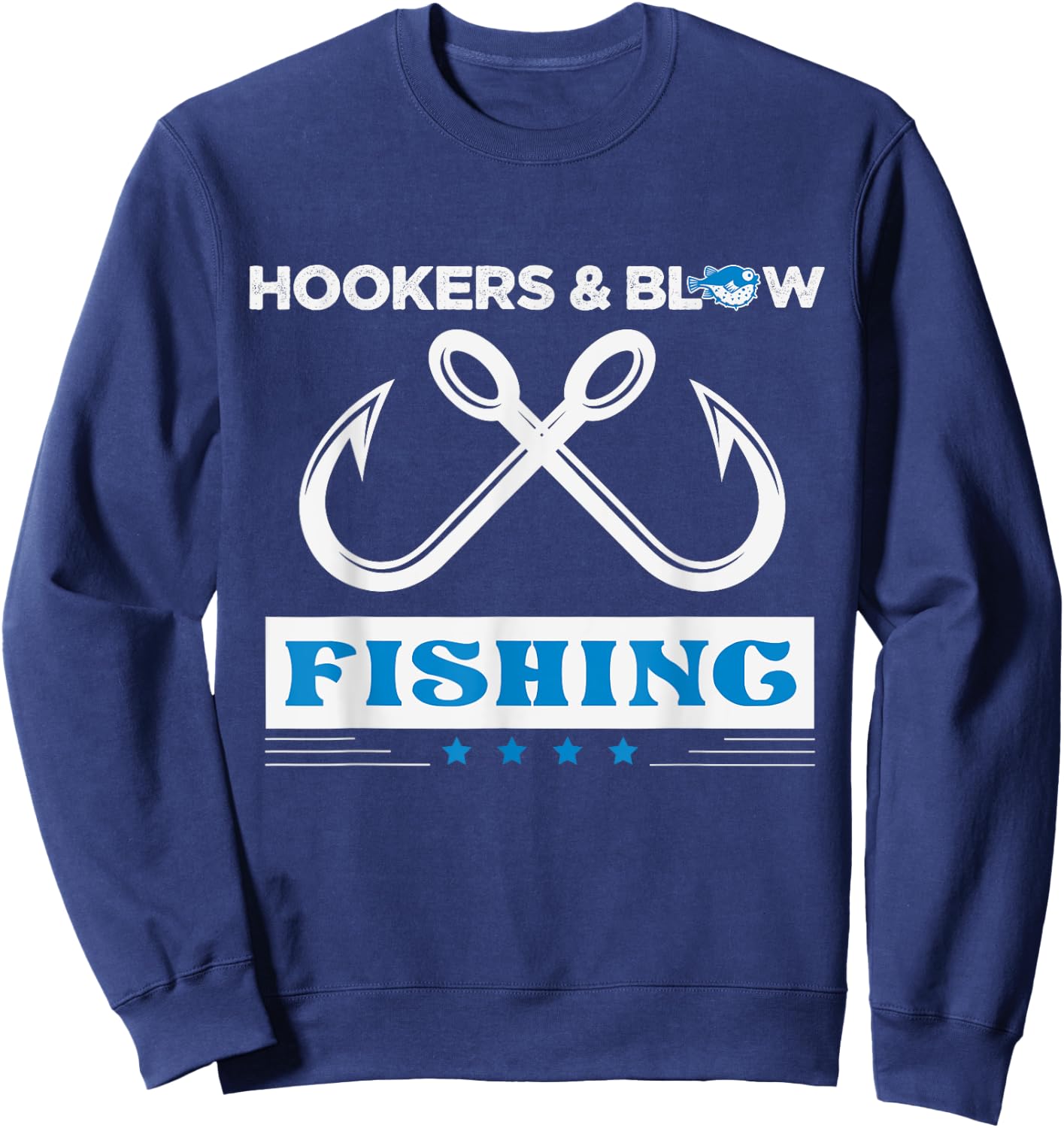 Hooker And Blow Fishing Sweatshirt - Sweatshirt | Navy