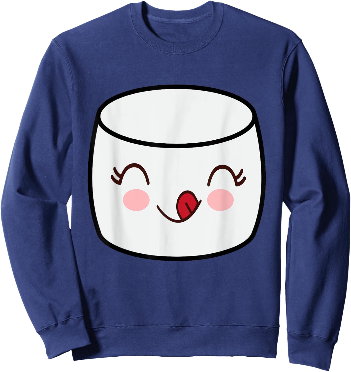Kids Marshmallow funny fluffy fancy candy dress costume Sweatshirt - Sweatshirt | Navy
