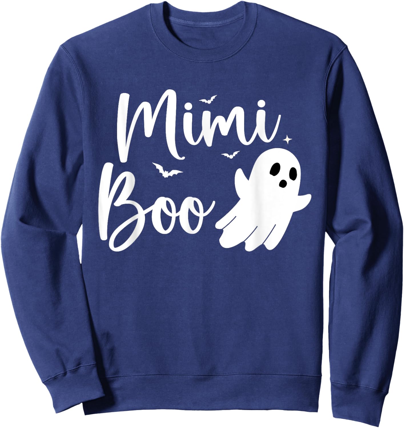 Mimi Boo Halloween Family Matching Ghost Grandma Sweatshirt - Sweatshirt | Navy