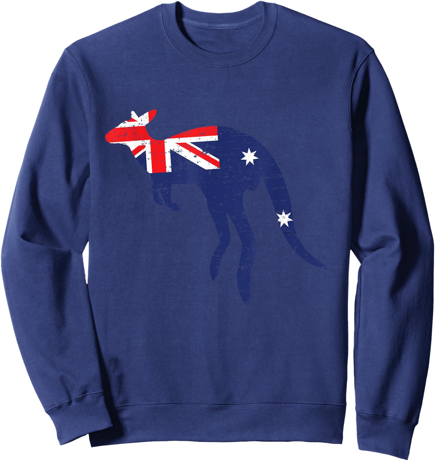 Kangaroo Australian Flag - Zookeeper Animal Lover Australia Sweatshirt - Sweatshirt | Navy