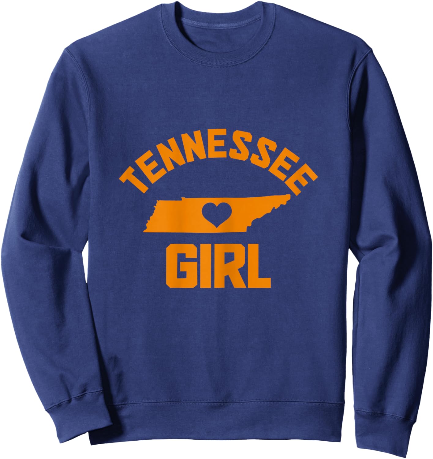 Tennessee Heart Nashville Memphis TN State Map Girl Sweatshirt - Sweatshirt | Navy