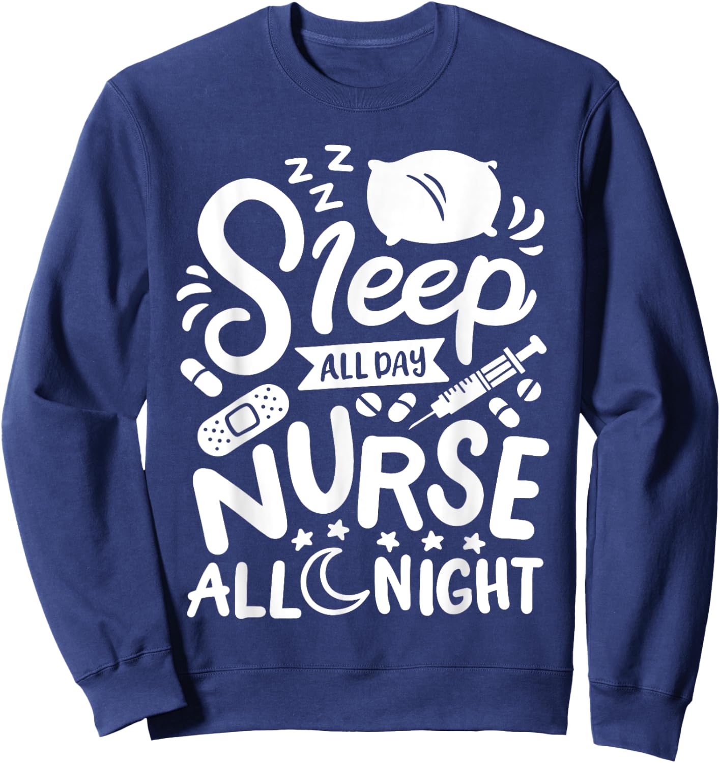 Nurse Nursing RN Sweatshirt - Sweatshirt | Navy
