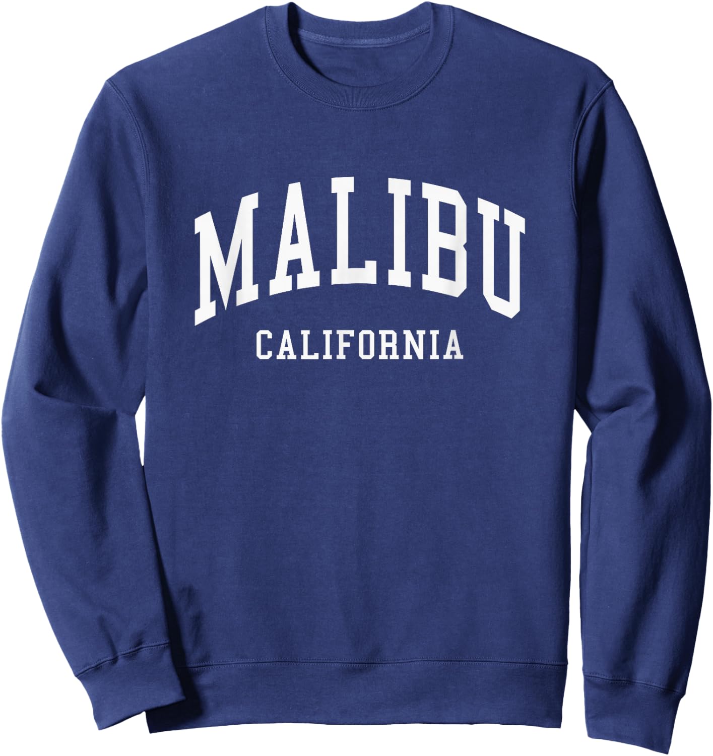 Malibu - California - Throwback Design - Classic Sweatshirt - Sweatshirt | Navy