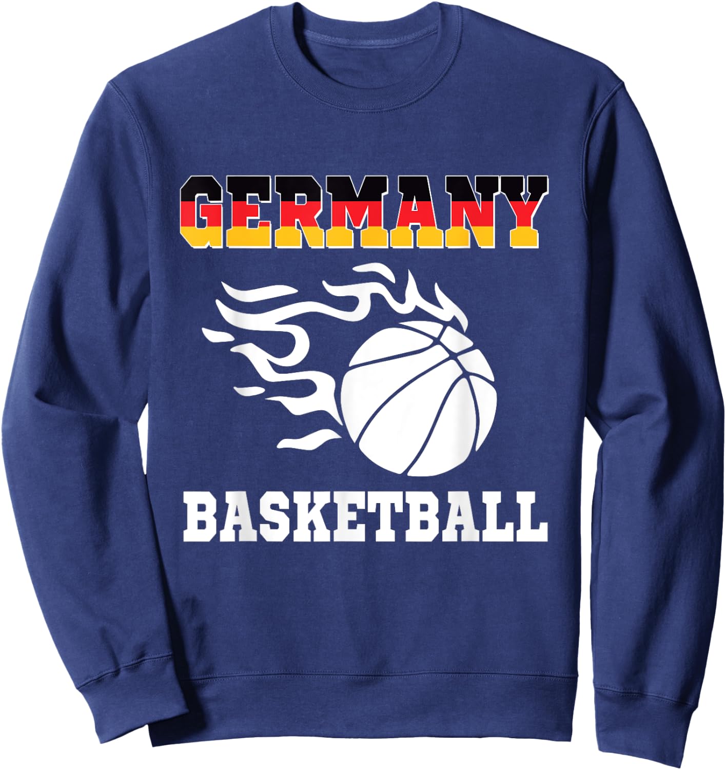 Germany Basketball Flag Jersey Deutschland Sports Sweatshirt - Sweatshirt | Navy