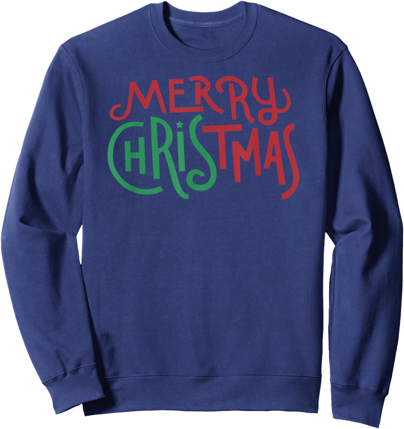 Candy Cane Lane - Merry Christmas Sweatshirt - Sweatshirt | Navy