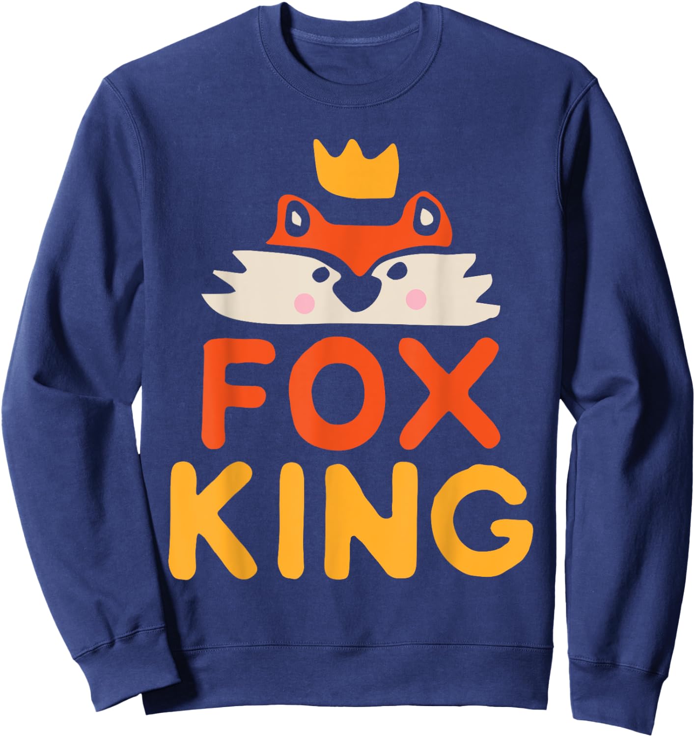 Fox King Sweatshirt - Sweatshirt | Navy