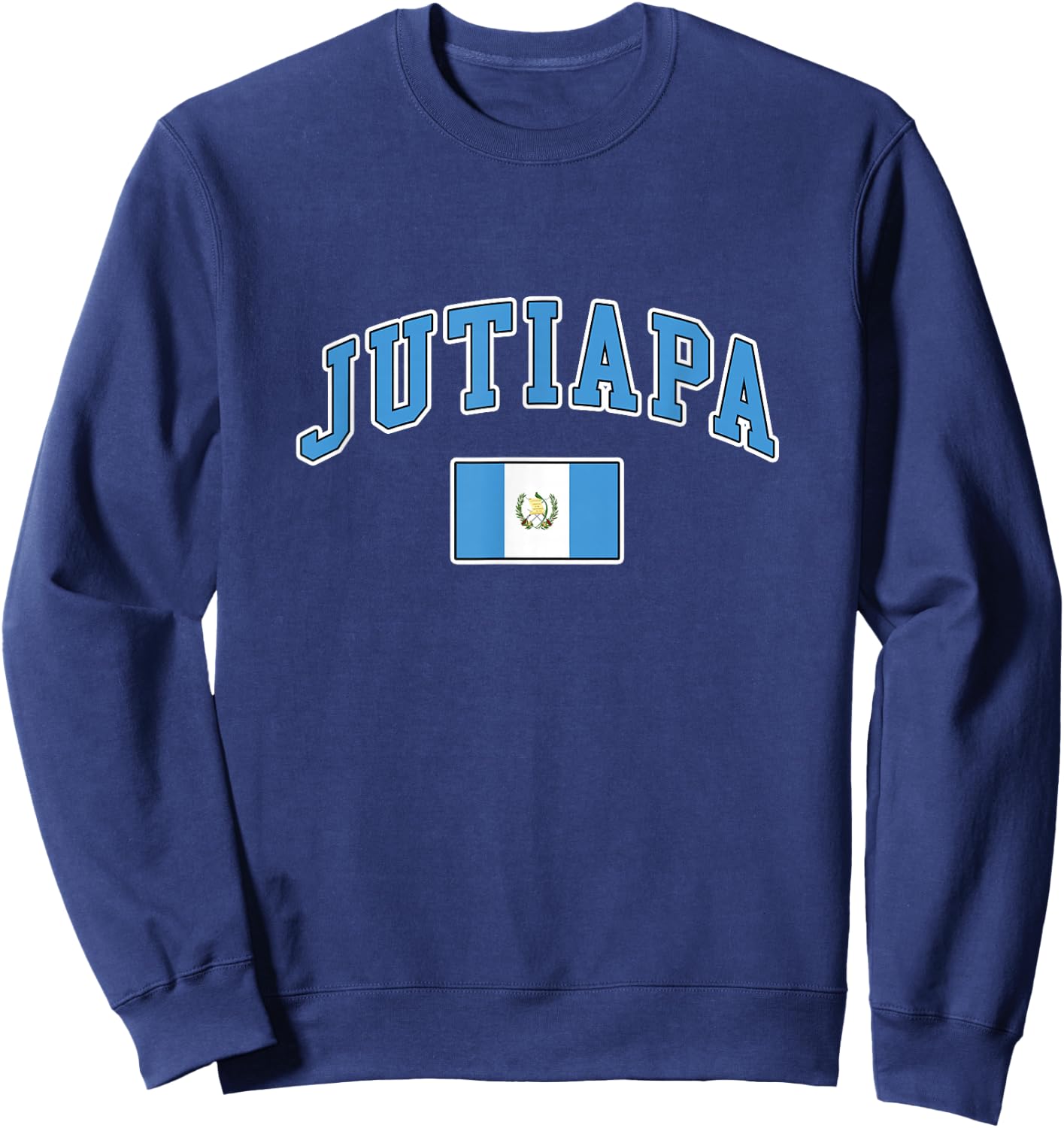 Jutiapa con la bandera de Guatemala Sweatshirt - Sweatshirt | Navy