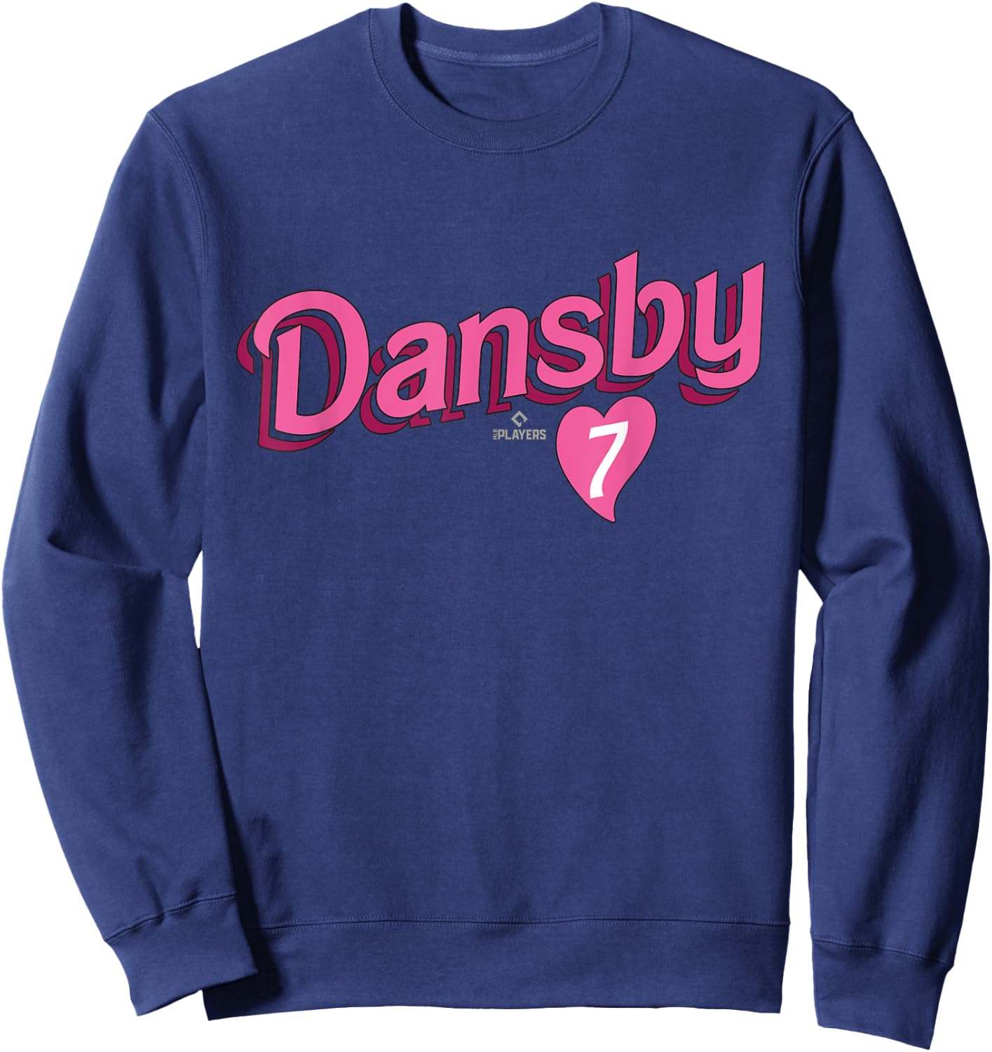 Dansby Swanson Chicago Baseball Valentine MLBPA Sweatshirt - Sweatshirt | Navy