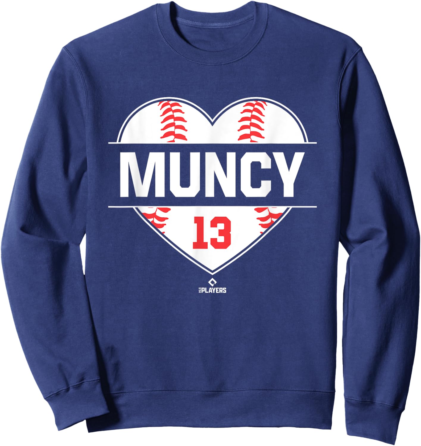Vintage Baseball Bat Gameday Max Muncy Los Angeles MLBPA Sweatshirt - Sweatshirt | Navy
