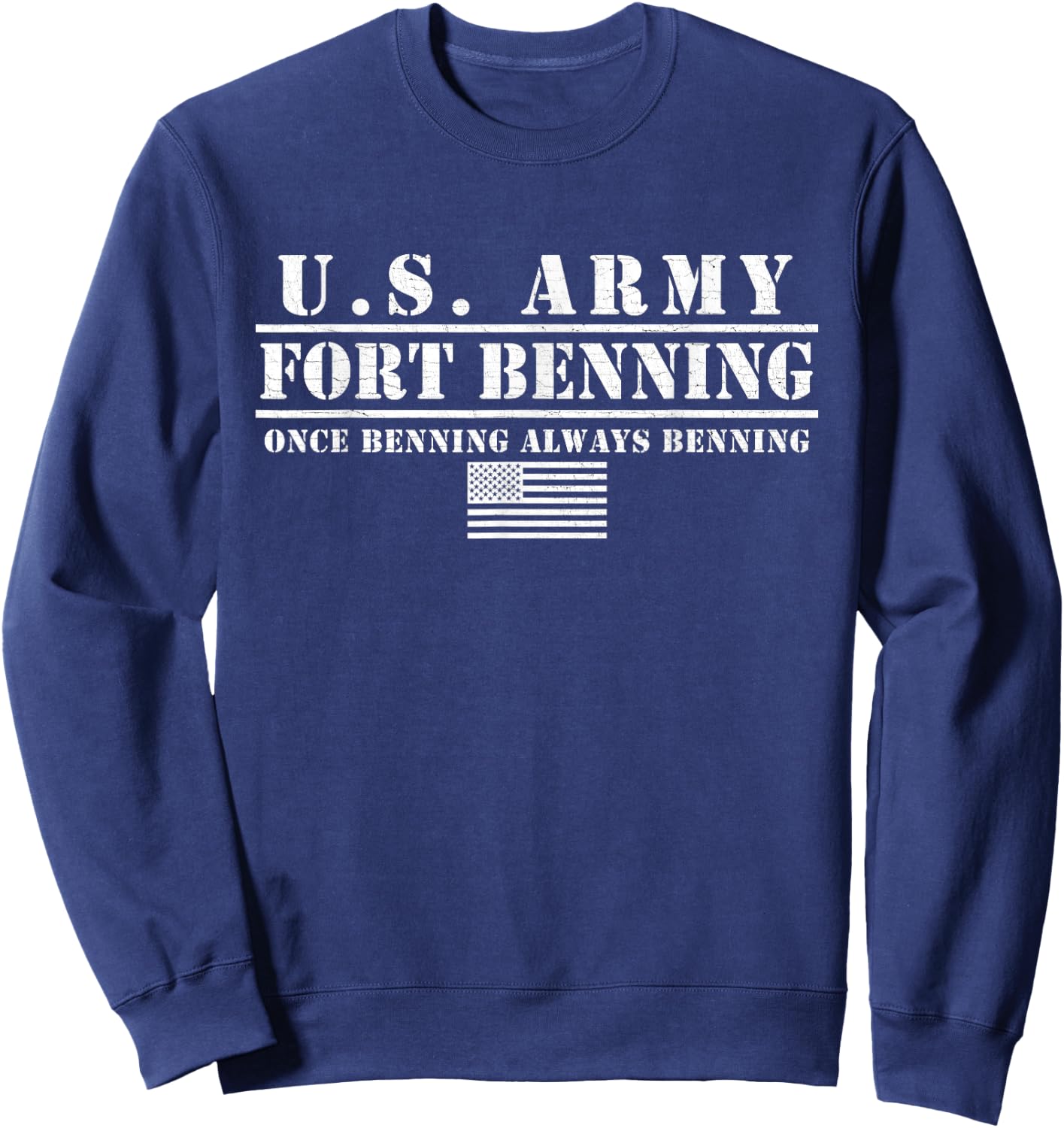 Fort Benning Georgia Army Infantry Harmony Church Black -Kids Sweatshirt - Sweatshirt | Navy