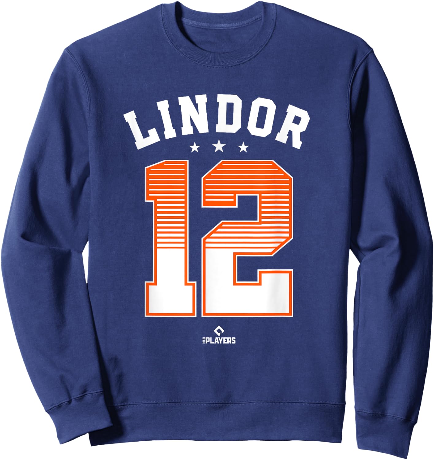 Francisco Lindor 12 New York MLBPA Sweatshirt - Sweatshirt | Navy