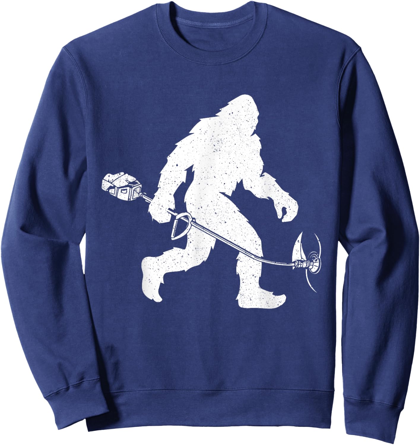 Lawn Trimmer - Bigfoot Sasquatch Grass Landscape Landscaper Sweatshirt - Sweatshirt | Navy