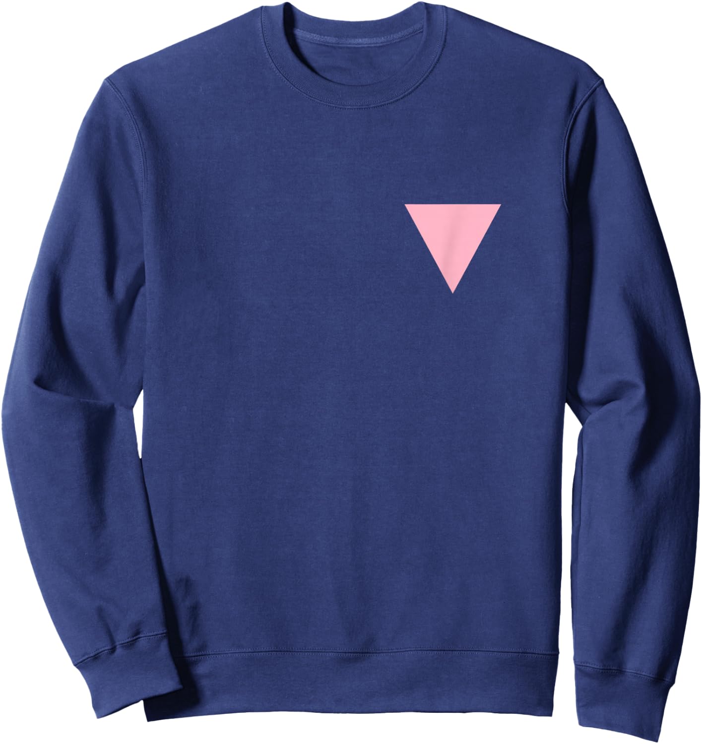 Gay Pride Small Pink Triangle Sweatshirt - Sweatshirt | Navy