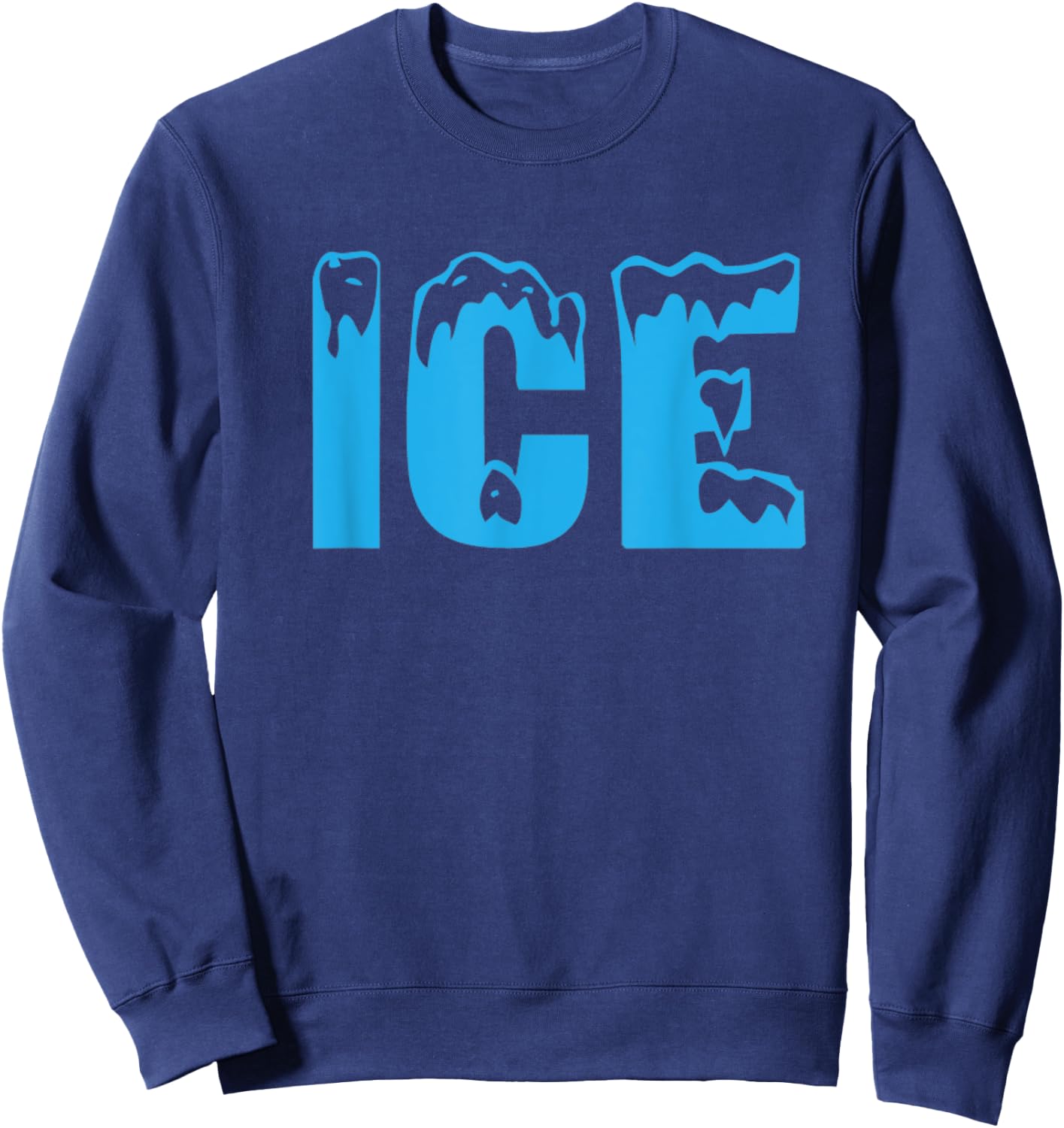 Ice Ice and Baby Funny Family Halloween Costume Couples 2023 Sweatshirt - Sweatshirt | Navy