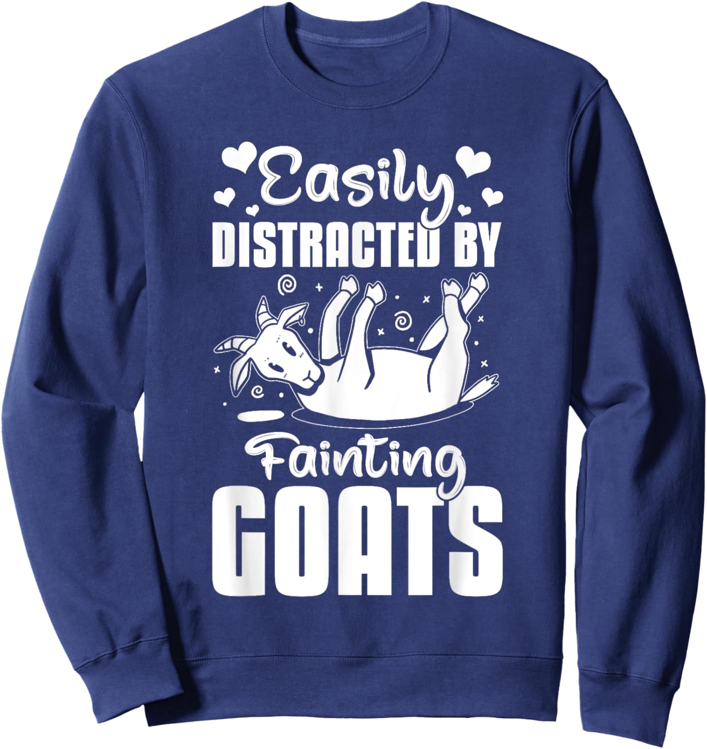 Fainting Goat Funny Tennessee Myotonic Goats Sweatshirt - Sweatshirt | Navy