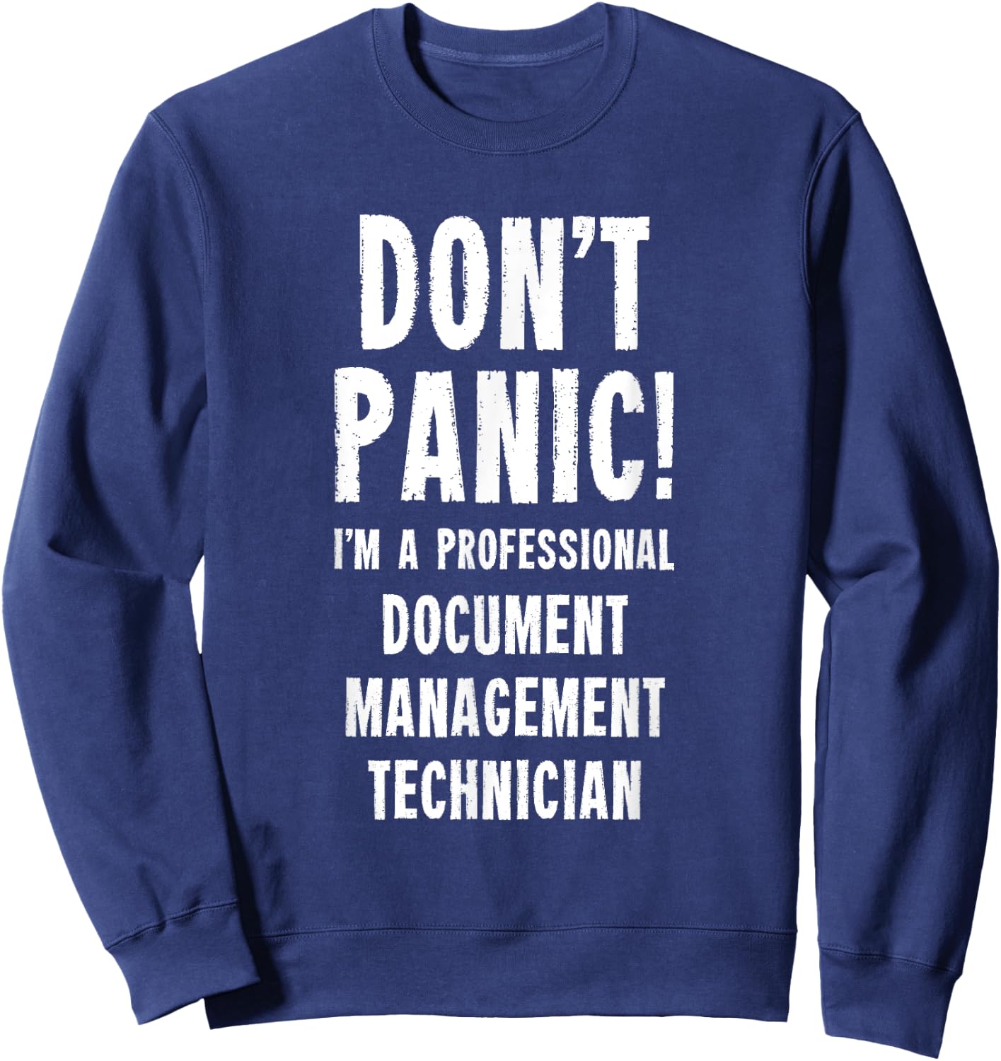 Document Management Technician Sweatshirt - Sweatshirt | Navy