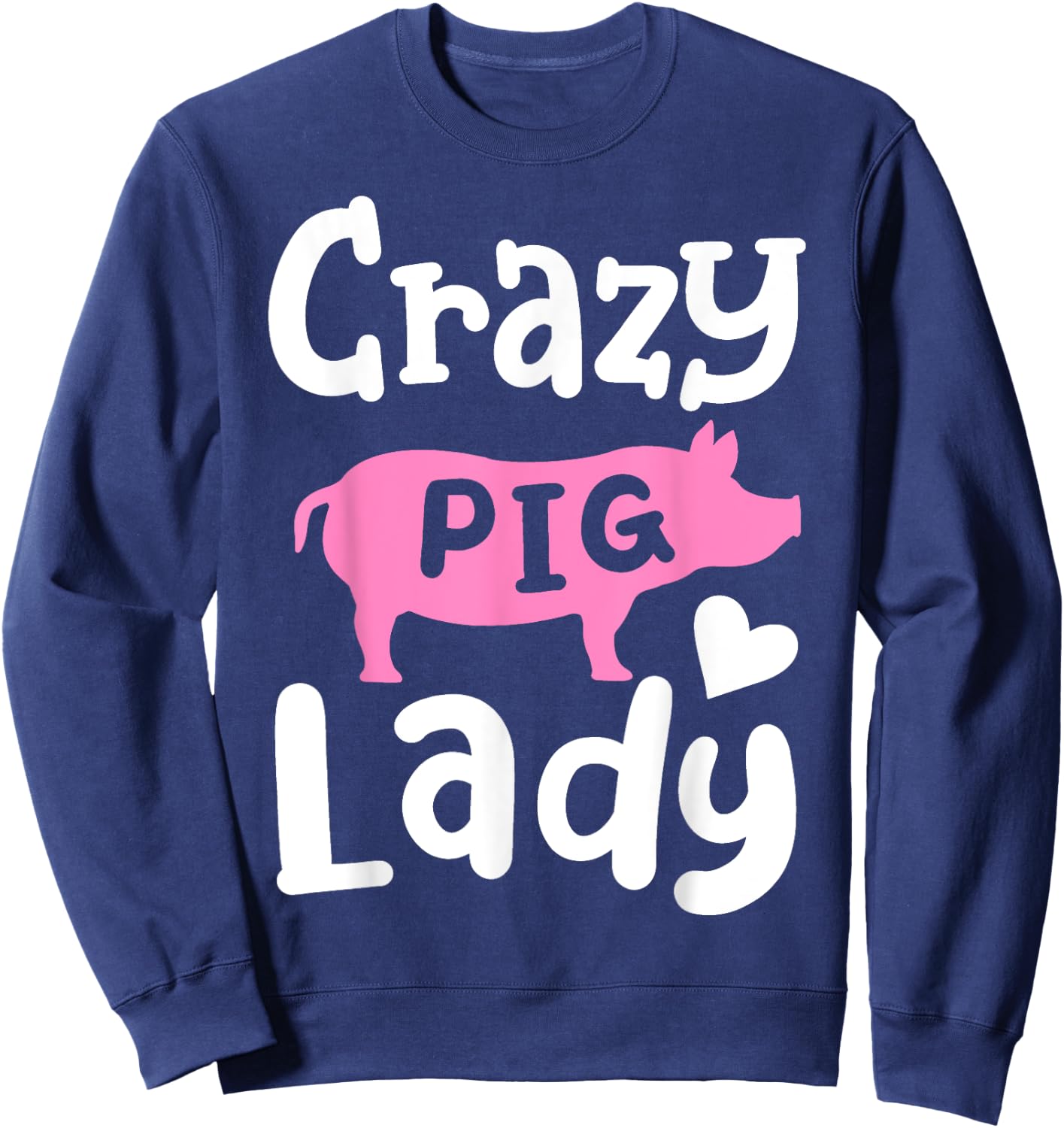 Pig Crazy Pig Lady Sweatshirt - Sweatshirt | Navy