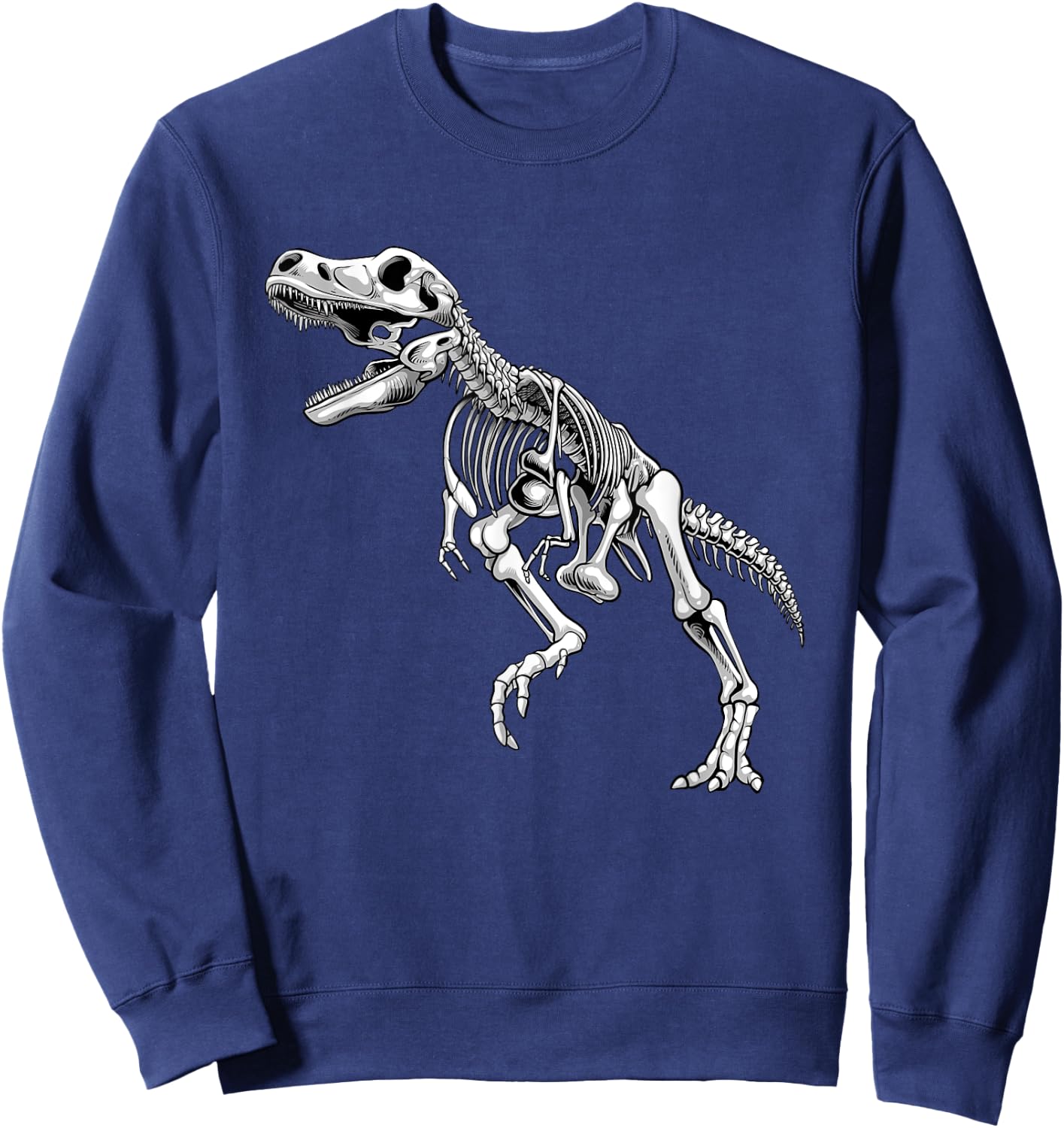 Funny T-Rex Art Women Dino Tyrannosaurus Dinosaur Sweatshirt - Sweatshirt | Navy