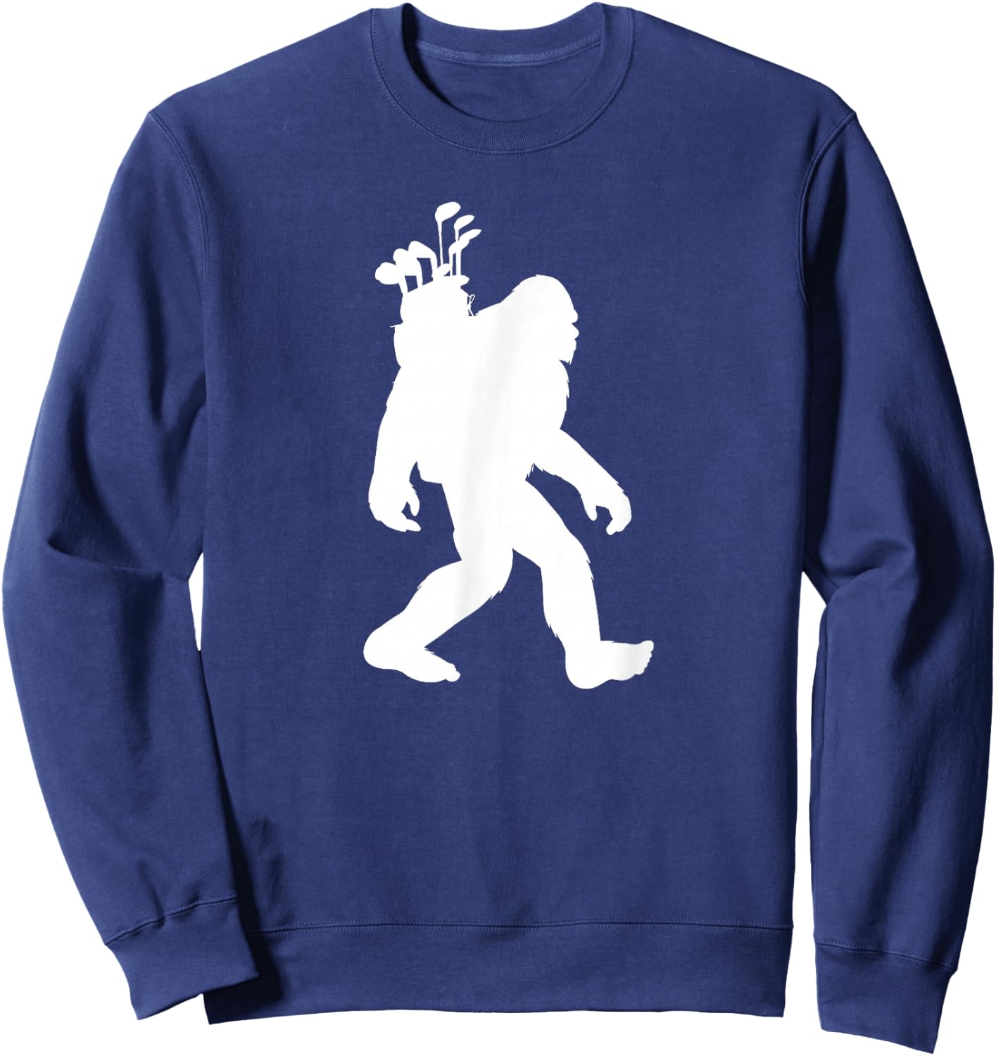 Bigfoot Golf funny Bigfoot Golfing Sweatshirt - Sweatshirt | Navy