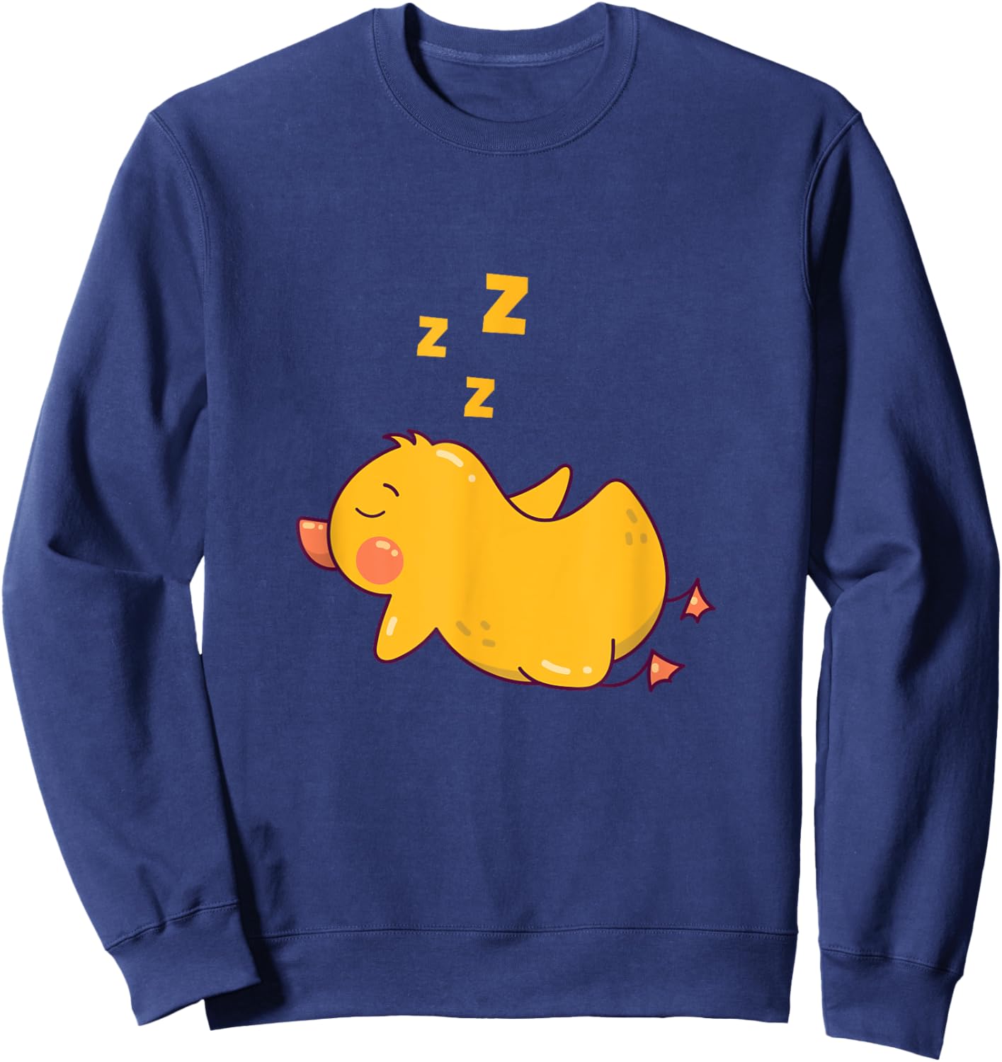 Sleeping Duck Rubber Duckling Nap Sleep Pajamas Party Sweatshirt - Sweatshirt | Navy