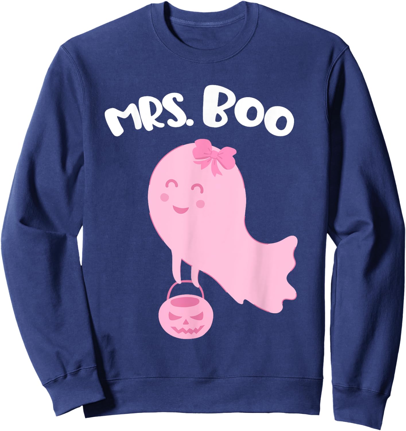 Costume for Couples Mrs BOO and Mr Boo Matching Halloween Sweatshirt - Sweatshirt | Navy